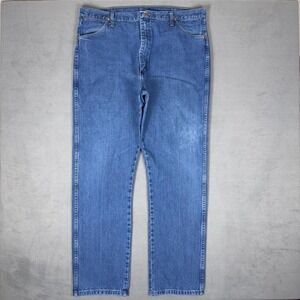 Wrangler 13MWZ Jeans Mens 40x34 Cowboy Cut Original Fit Western Rodeo Denim Blue